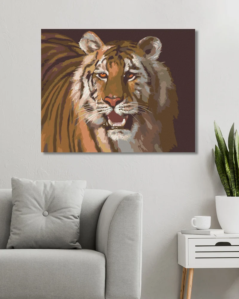 Diamond painting - TIGER PORTRÄT (D. RUSTY RUST)