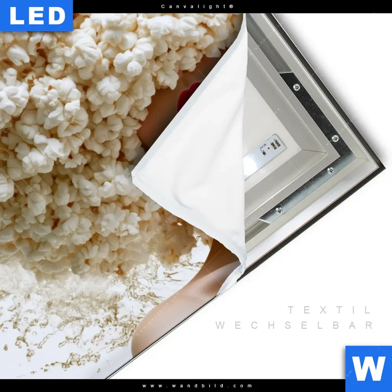 Canvalight® Leuchtbild | Crazy Popcorn Hair | Quadrat