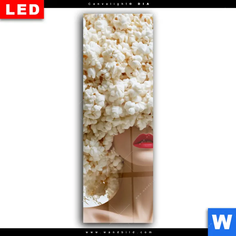 Wechselmotiv Acrylglas Canvalight® DIA | Crazy Popcorn Hair | Schmal
