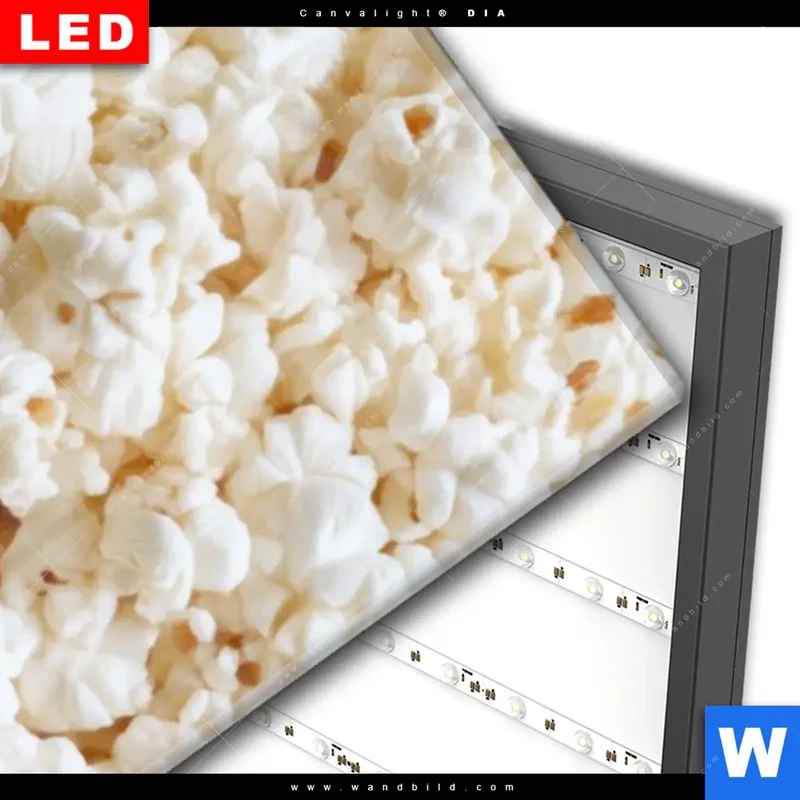 Wechselmotiv Acrylglas Canvalight® DIA | Crazy Popcorn Hair | Schmal