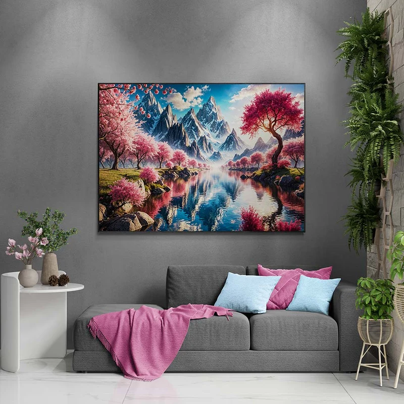 5D Diamond Painting – Kirschträume der Stille