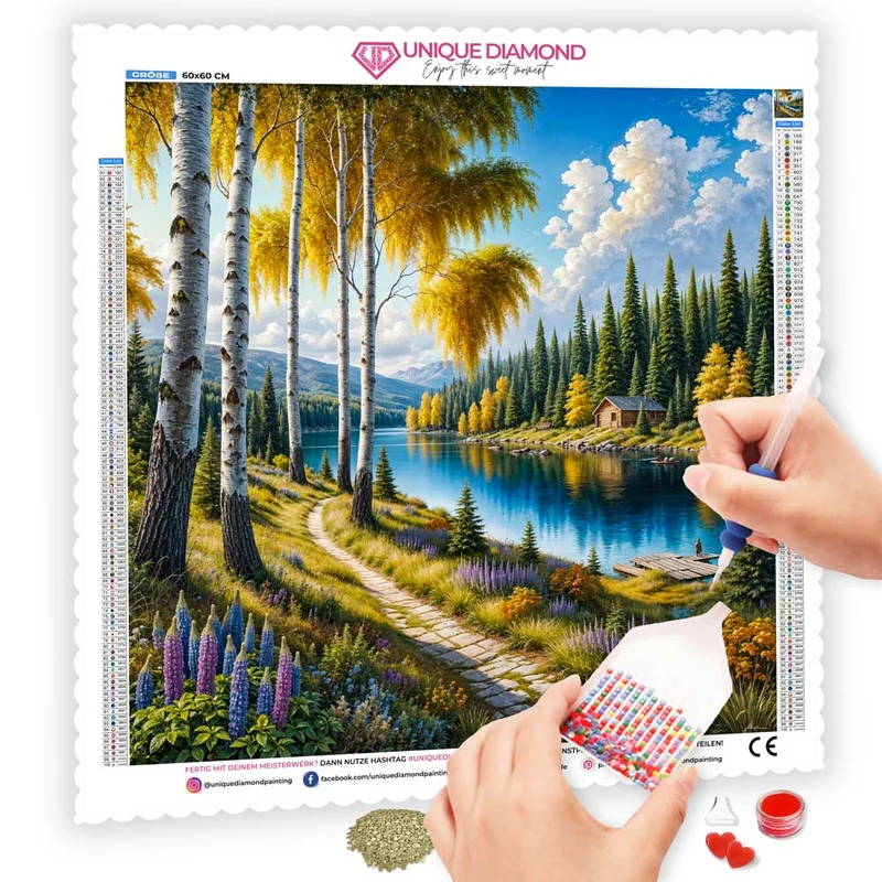 5D Diamond Painting – Stille Ufer von Morgenruh
