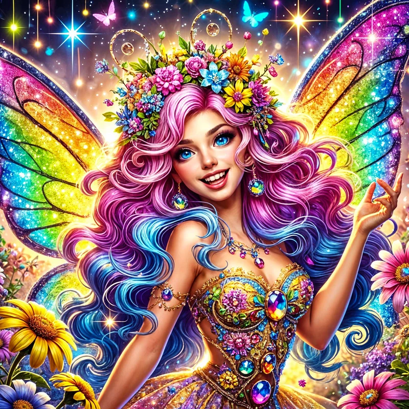 5D Diamond Painting – Glanzfee Aurielia