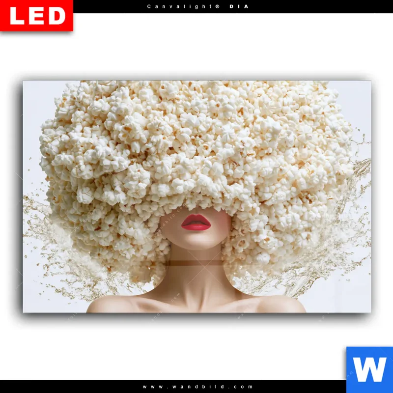 Wechselmotiv Acrylglas Canvalight® DIA | Crazy Popcorn Hair | Querformat