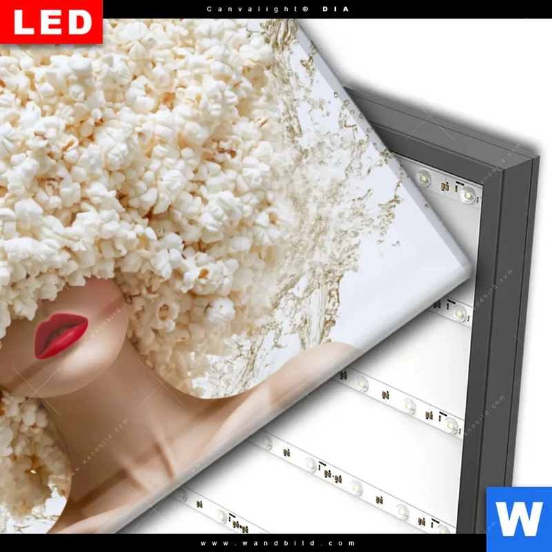 Wechselmotiv Acrylglas Canvalight® DIA | Crazy Popcorn Hair | Querformat