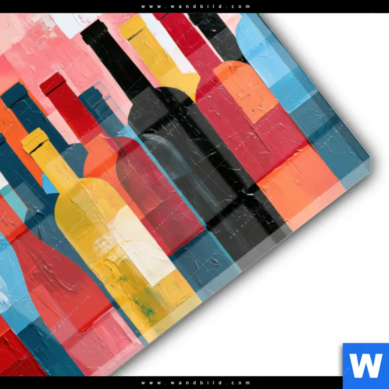 Acrylglasbild | Bunte Weinvielfalt | Querformat