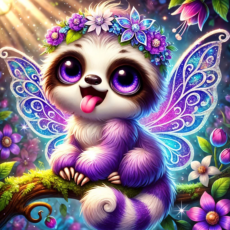 5D Diamond Painting – Glitzerfee Luma