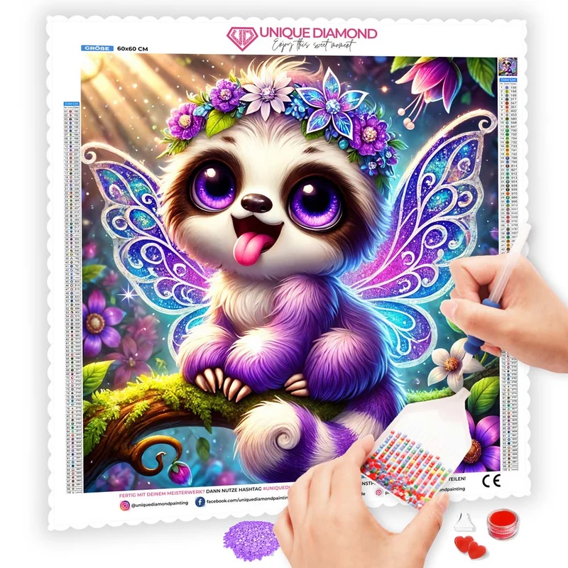 5D Diamond Painting – Glitzerfee Luma