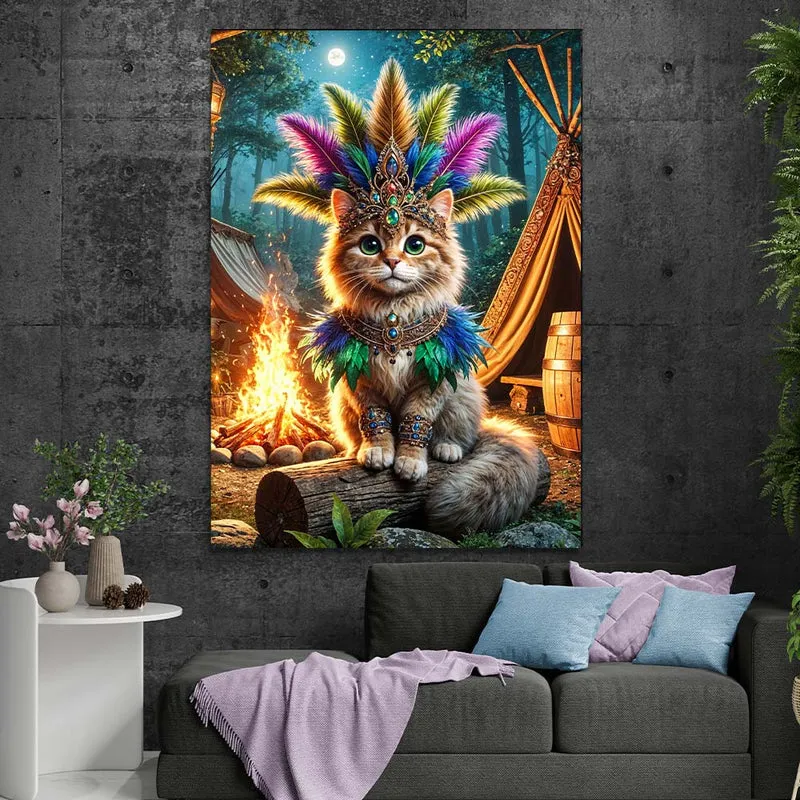 5D Diamond Painting – Stammeskönigin Minka