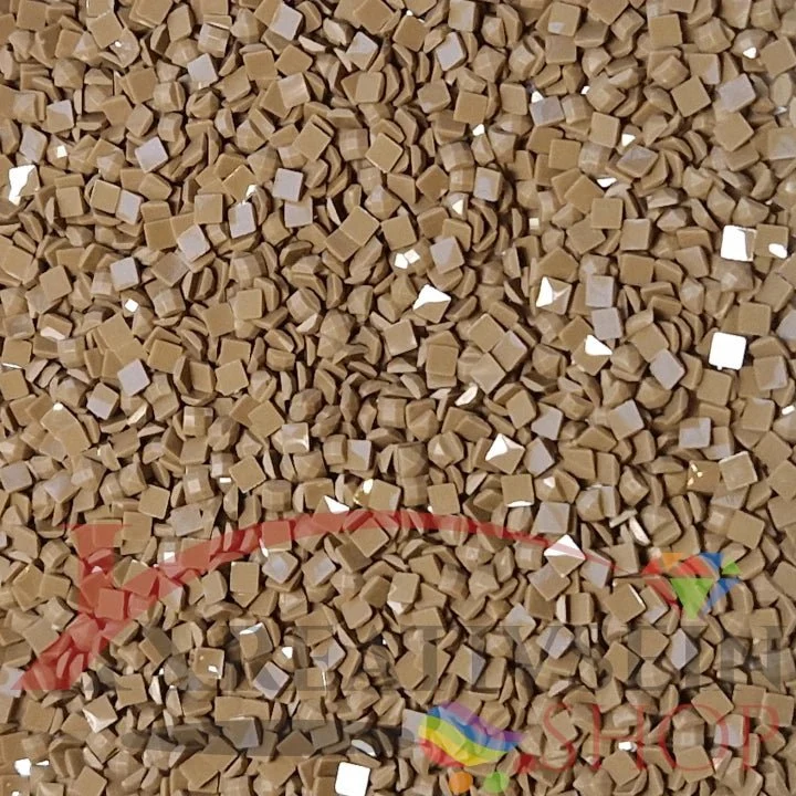DMC 611 Drab Brown DK - eckige Steine - Diamond Painting