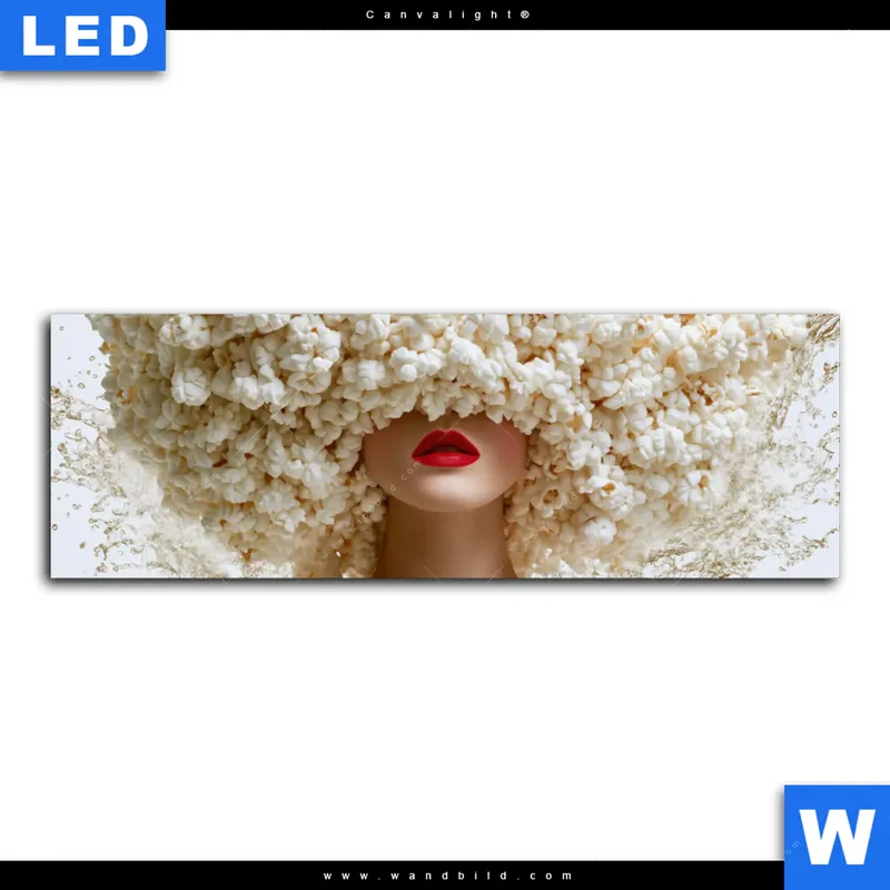 Canvalight® Leuchtbild | Crazy Popcorn Hair | Panorama