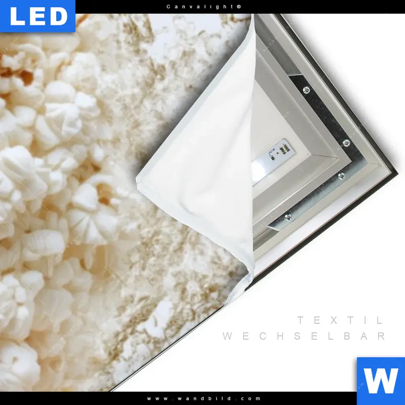 Canvalight® Leuchtbild | Crazy Popcorn Hair | Panorama