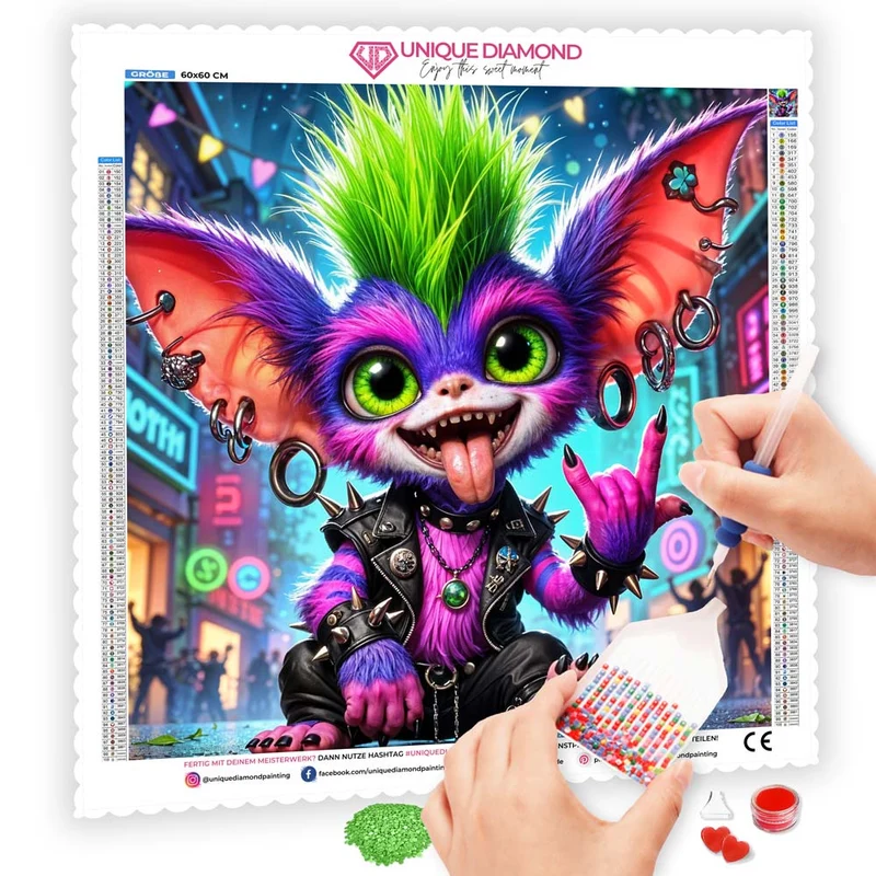 5D Diamond Painting – Punky Glitz