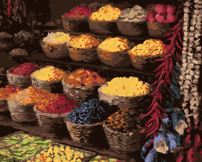 Diamond painting - OBST- UND GEMÜSEMARKT