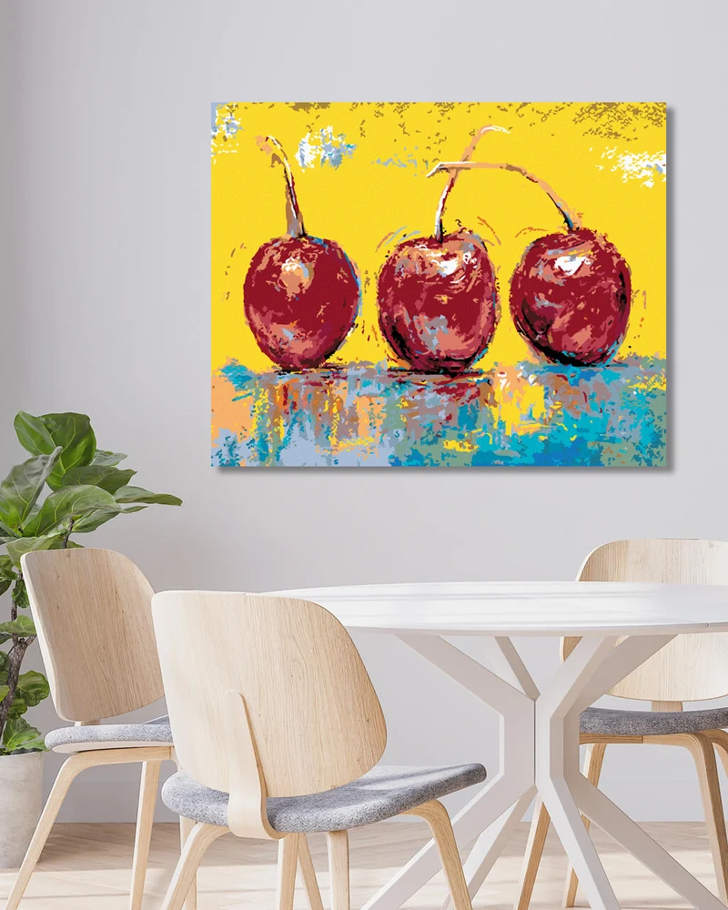 Diamond painting - DREI KIRSCHEN