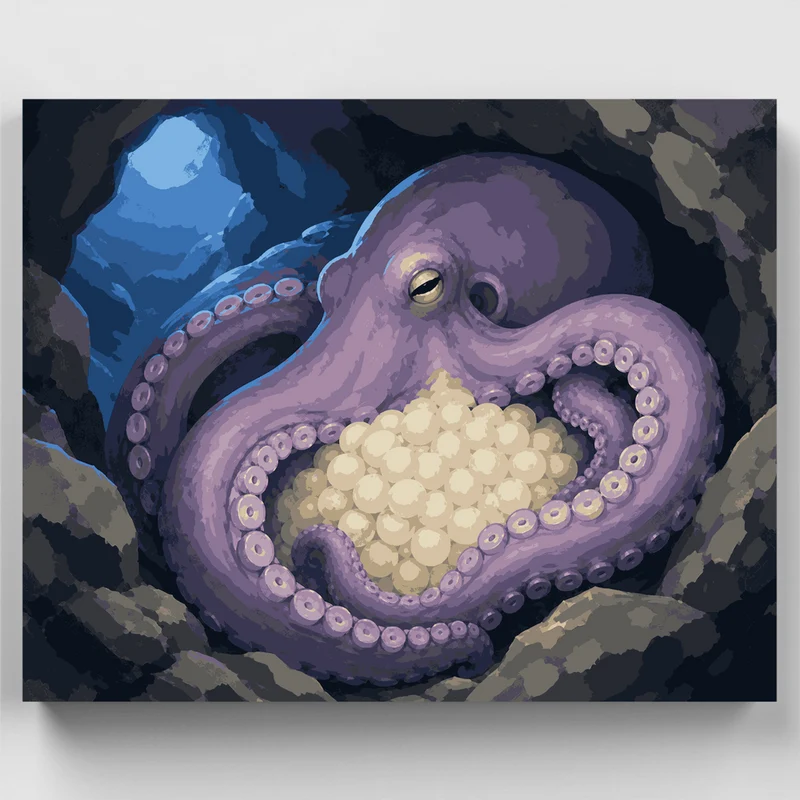 Guardian Octopus Den - Paint by Numbers Kit