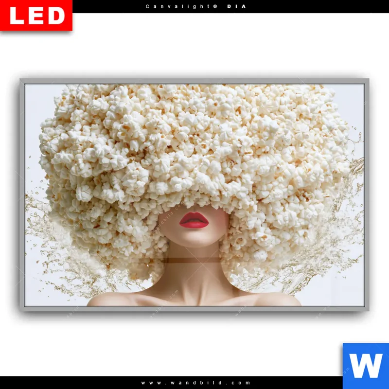 Leuchtbild Acrylglas Canvalight® DIA | Crazy Popcorn Hair | Querformat