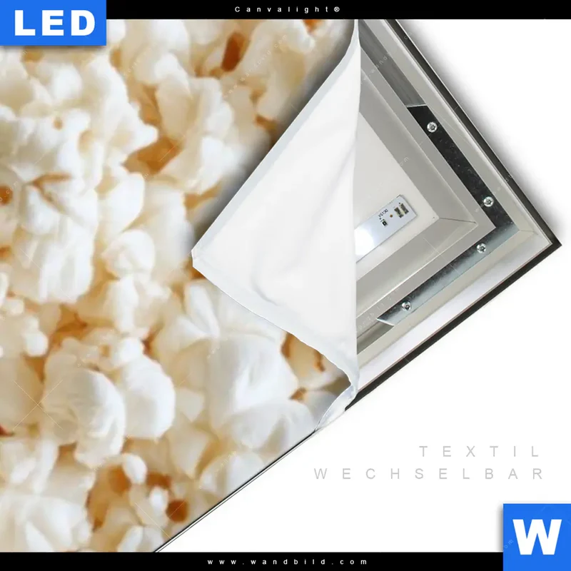 Canvalight® Leuchtbild | Crazy Popcorn Hair | Schmal
