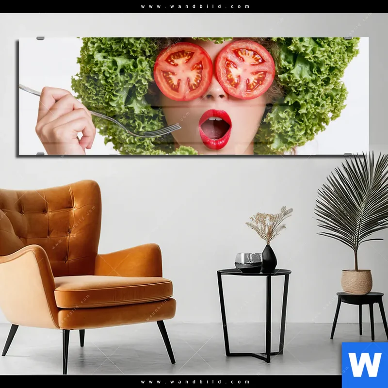 Acrylglasbild | Salat Diva | Panorama