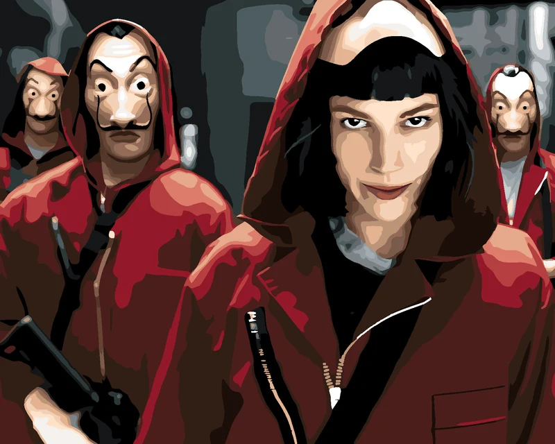 Diamond painting - TOKYO IN FÜHRUNG (La casa de papel)