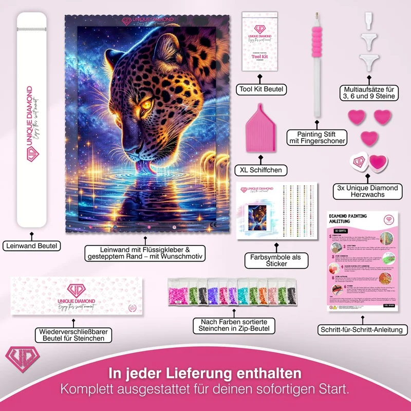 5D Diamond Painting – Stiller Schluck des Universums