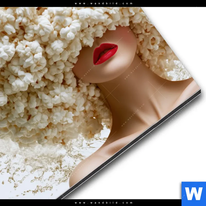 Alu-Dibond Bild | Crazy Popcorn Hair | Quadrat