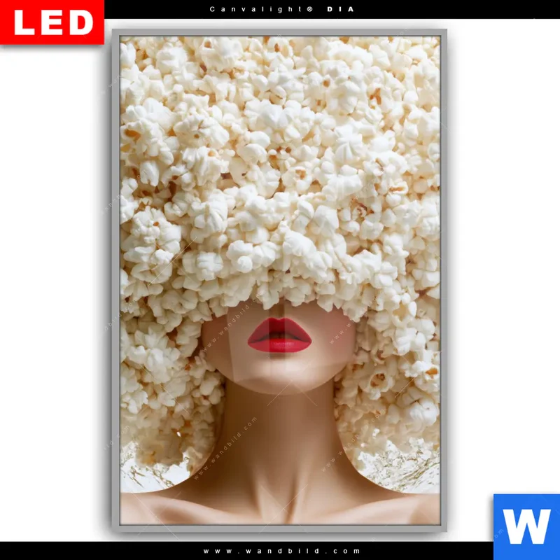 Leuchtbild Acrylglas Canvalight® DIA | Crazy Popcorn Hair | Hochformat