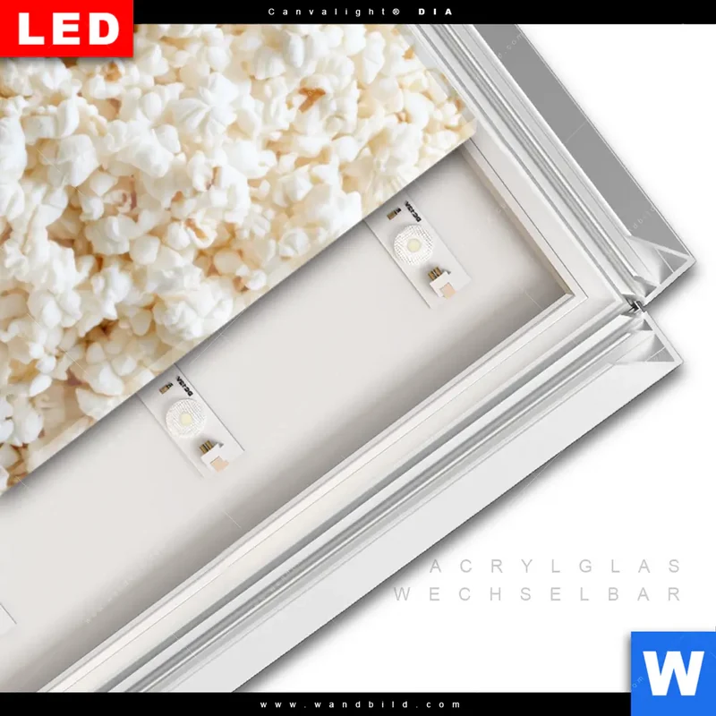 Leuchtbild Acrylglas Canvalight® DIA | Crazy Popcorn Hair | Hochformat