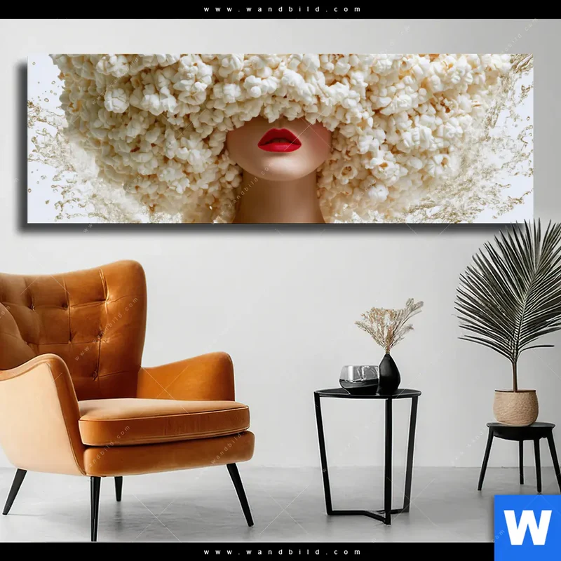 Leinwandbild | Crazy Popcorn Hair | Panorama