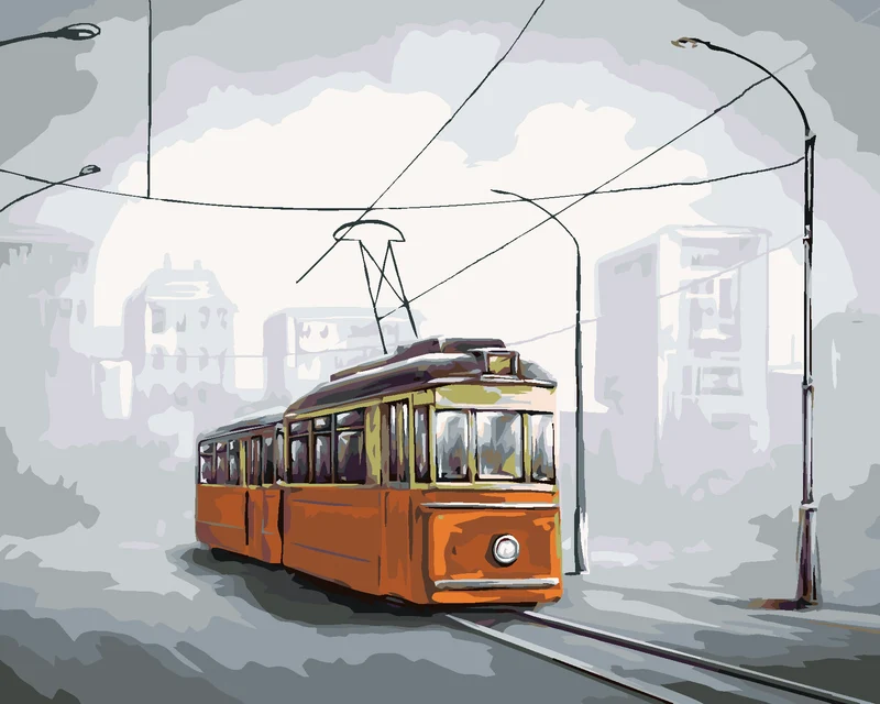Diamond painting - STRASSENBAHN
