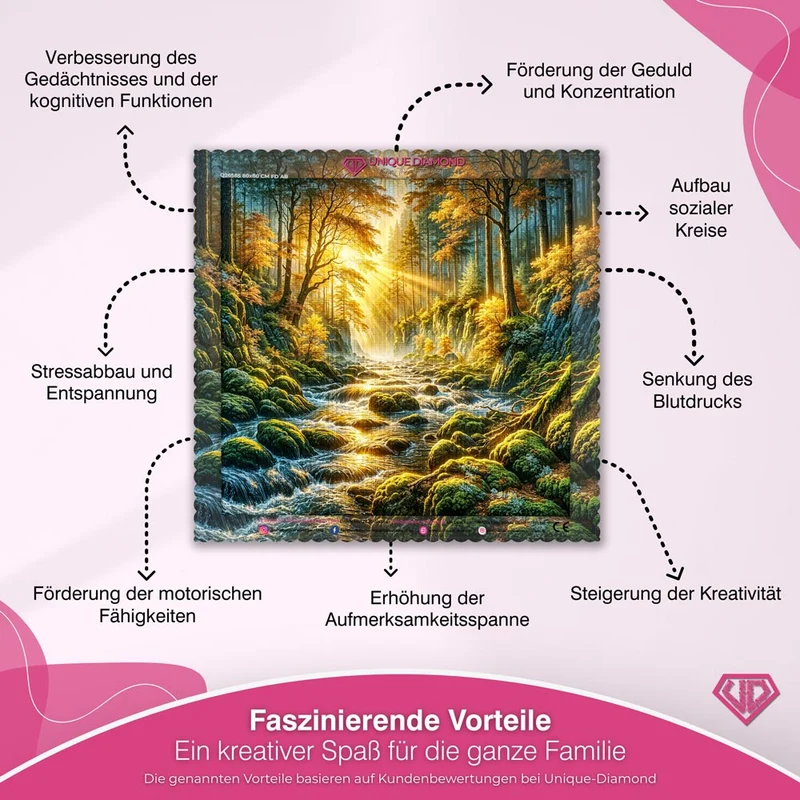 5D Diamond Painting – Tal des goldenen Morgens