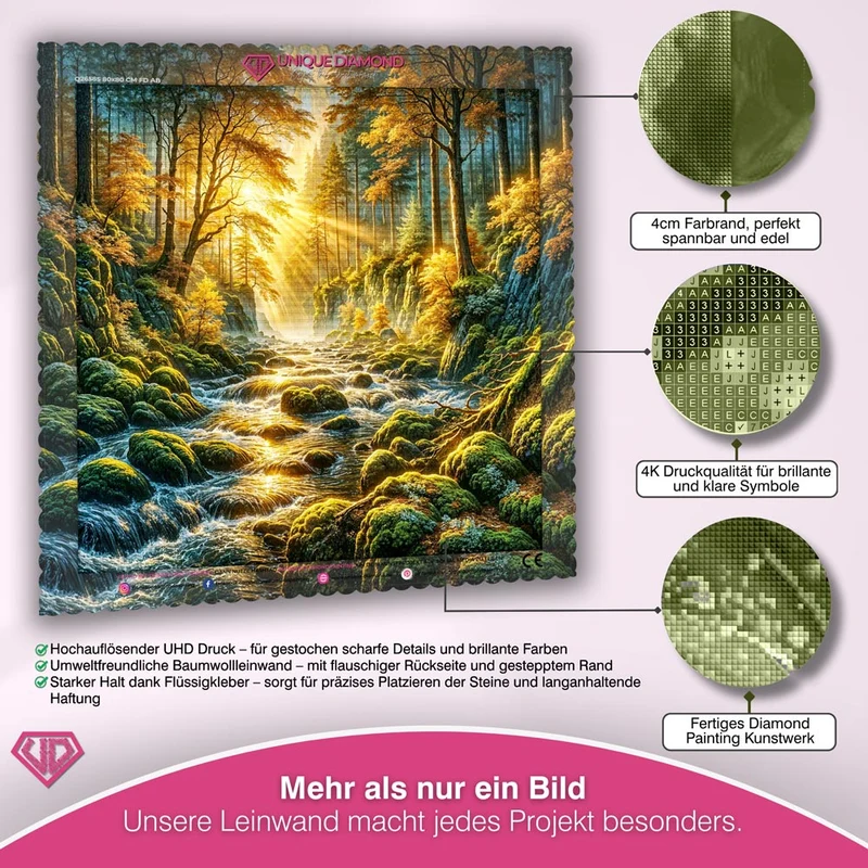 5D Diamond Painting – Tal des goldenen Morgens