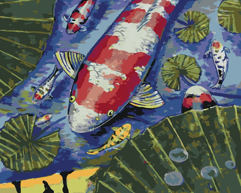 Diamond painting - THAI ROTER FISCH