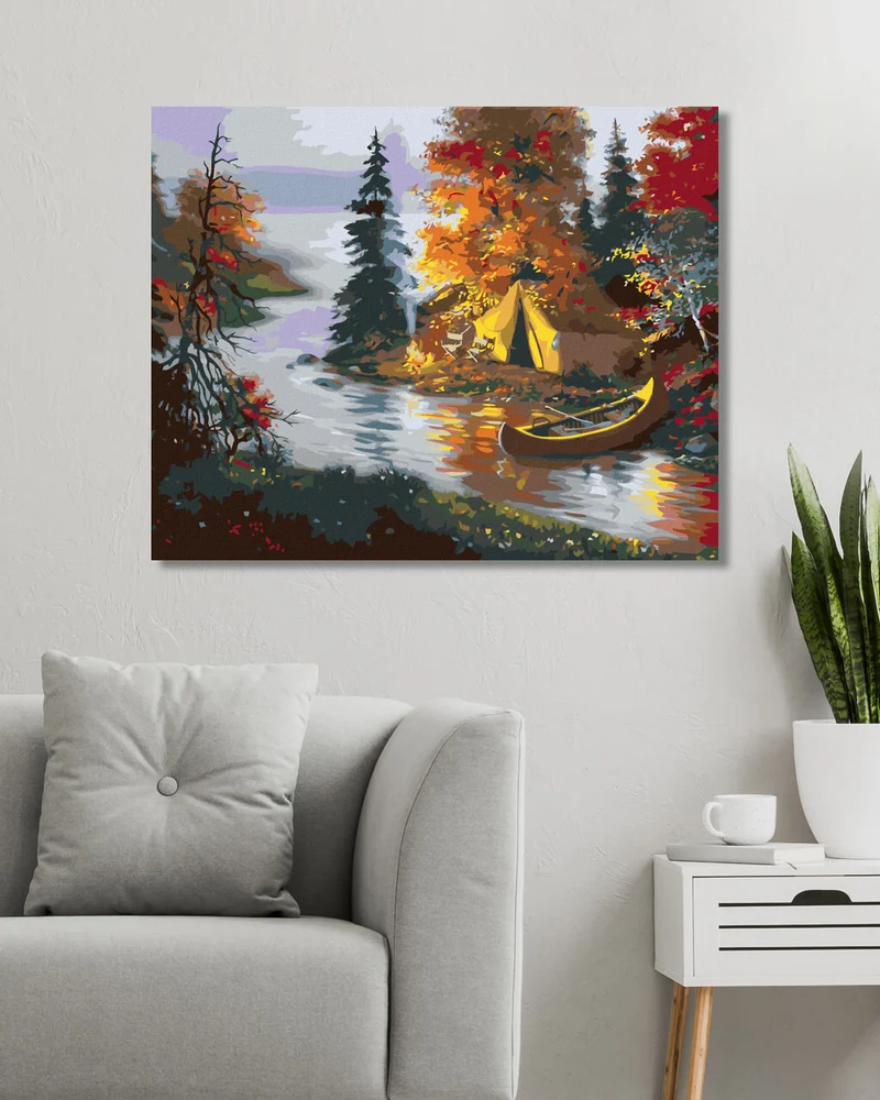 Diamond painting - CAMPINGPLATZ AM FLUSS (D. RUSTY RUST)