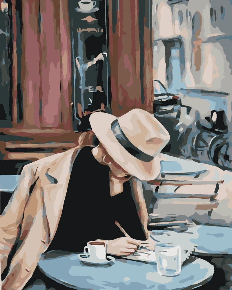 Diamond painting - DIE GEHEIMNISSEVOLLE FRAU