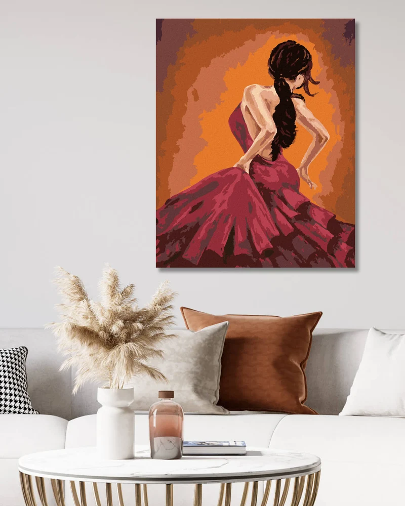 Diamond painting - TÄNZERIN TANZT FLAMENCO