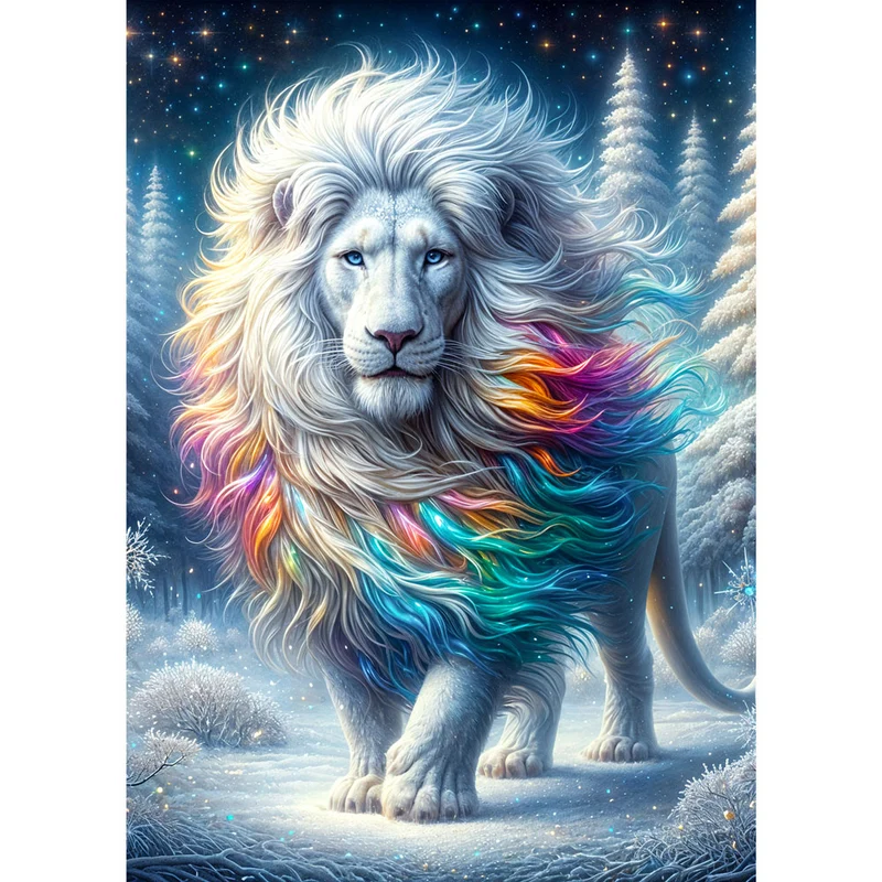 5D Diamond Painting – Frostmane der Farben