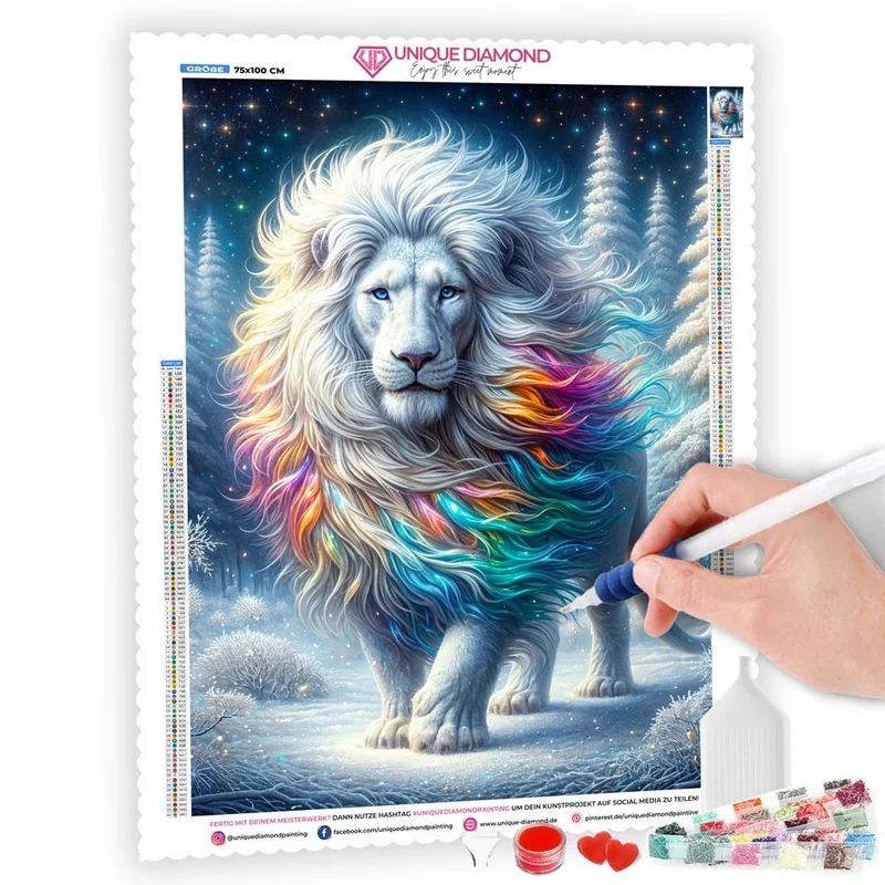 5D Diamond Painting – Frostmane der Farben