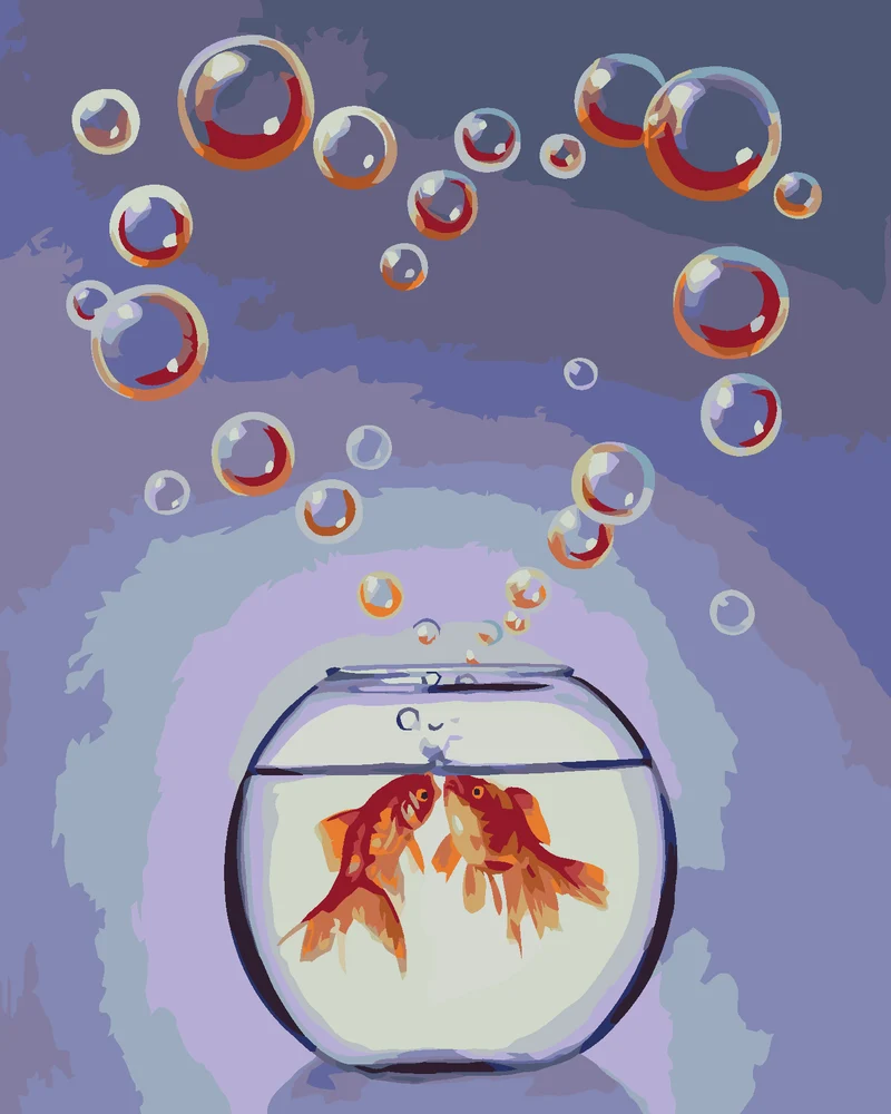 Diamond painting - GOLDFISCHE (D. RUSTY RUST)