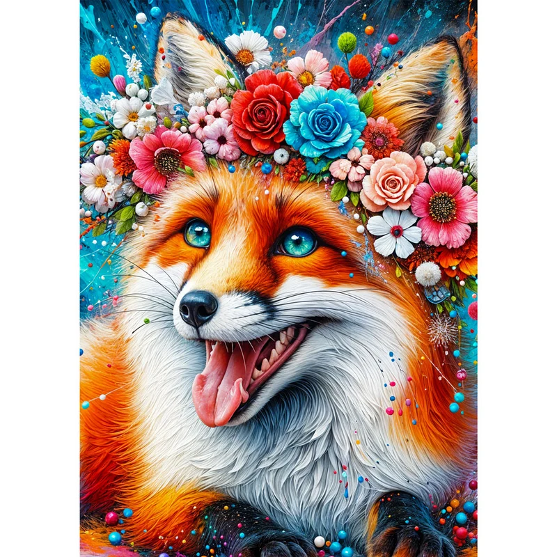 5D Diamond Painting – Farbenfuchs Flora