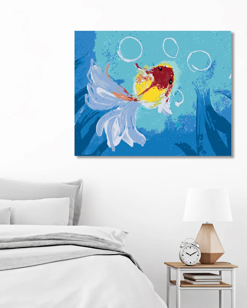 Diamond painting - GOLDFISCH IM MEER