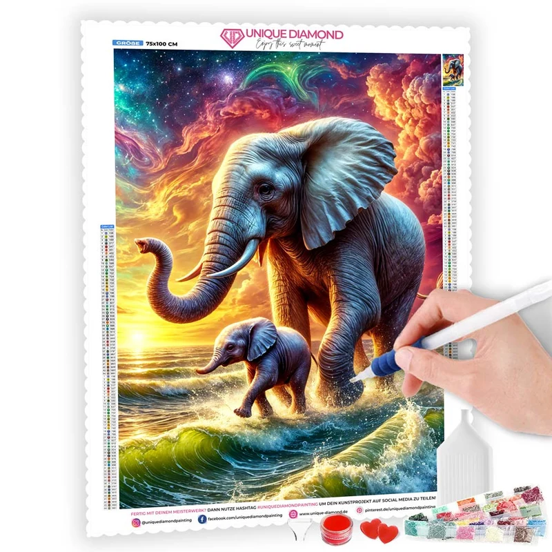 5D Diamond Painting – Sonnenpfade der Giganten