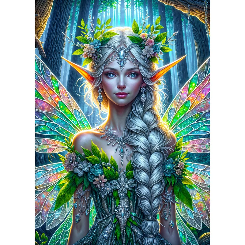 5D Diamond Painting – Lumina, Königin des Sternenwaldes