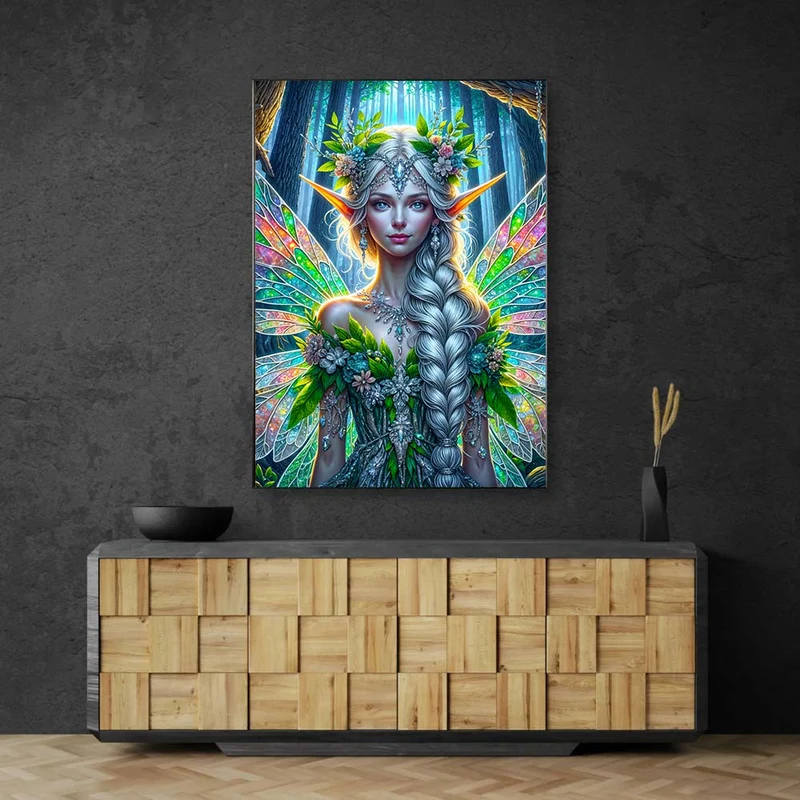 5D Diamond Painting – Lumina, Königin des Sternenwaldes