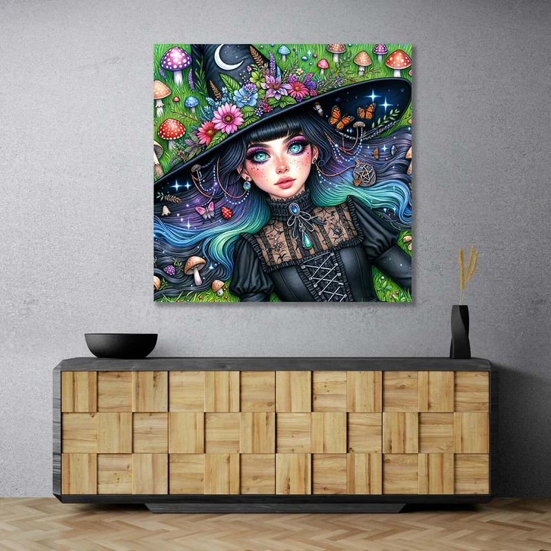 5D Diamond Painting – Elfenhexe im Zaubergarten