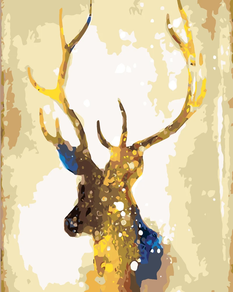 Diamond painting - GOLDENER HIRSCH