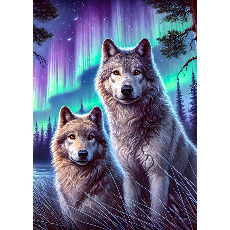 5D Diamond Painting – Wächter der Nordlichter