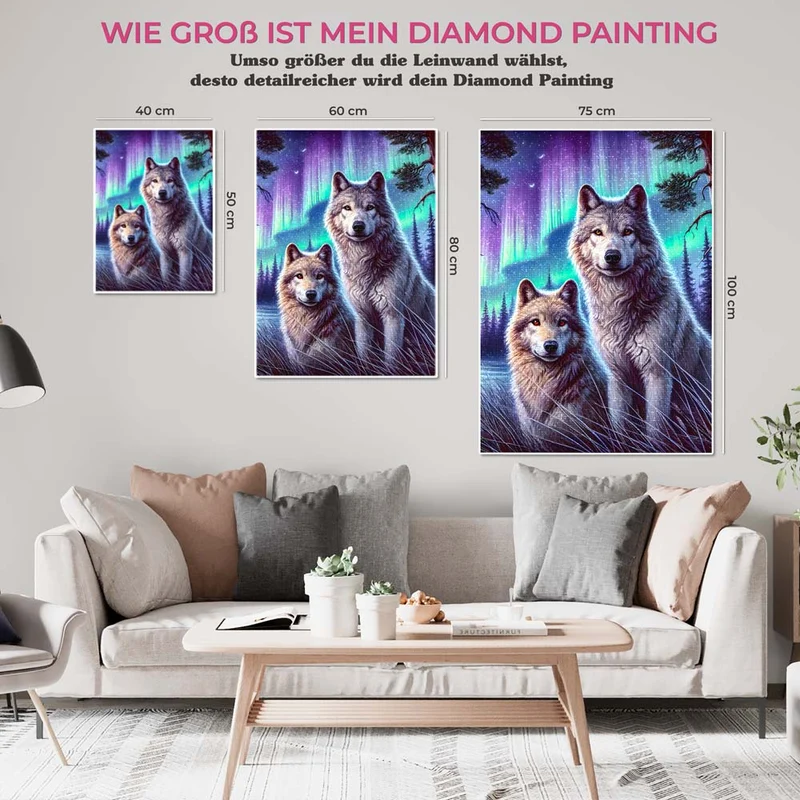 5D Diamond Painting – Wächter der Nordlichter