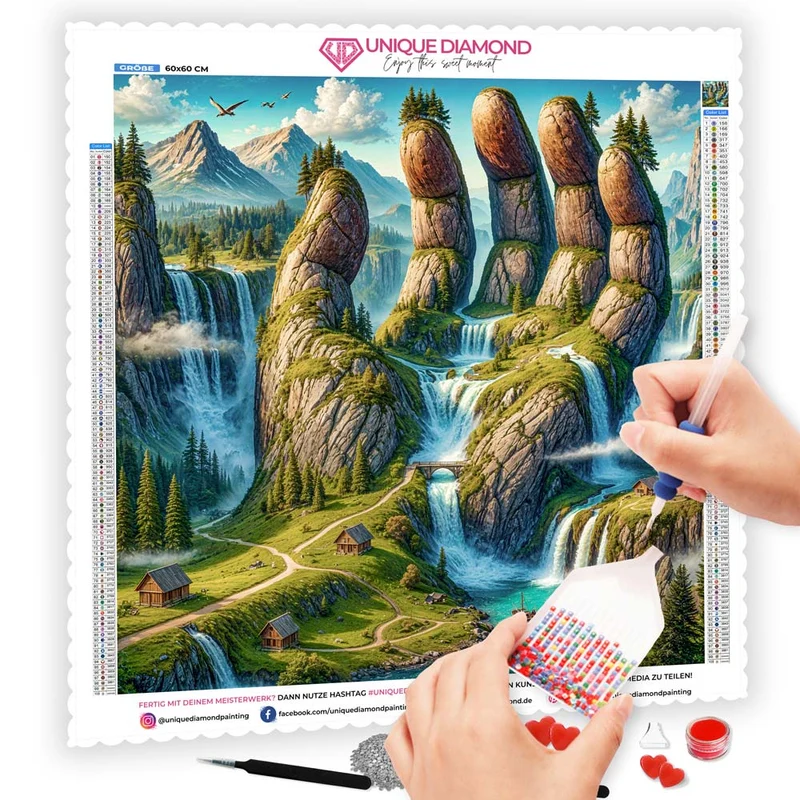 5D Diamond Painting – Hand der Naturgewalten