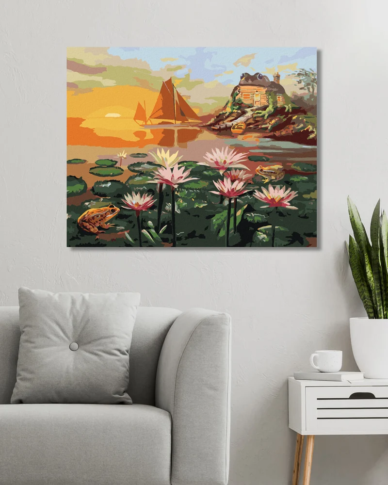 Diamond painting - FROSCHHAUS (D. RUSTY RUST)
